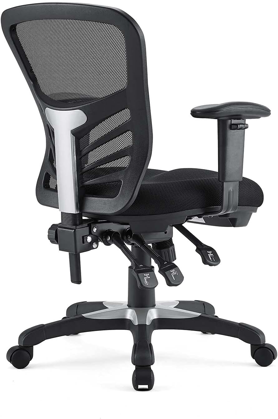 Modway EEI-757-BLK Articulate Ergonomic Mesh Office Chair in Black